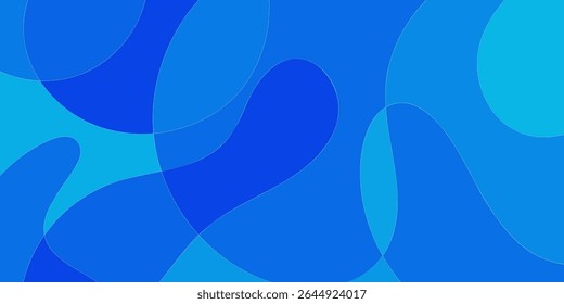 Formas de Azul e Azul Abstrato