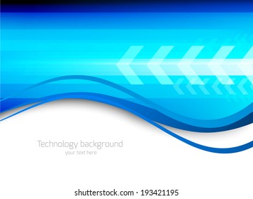 Abstract Blue Tech Background