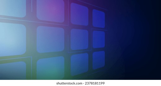abstrakter, blauer Hintergrund mit Quadraten