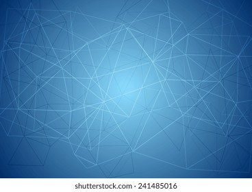 Abstract blue tech background. Vector design