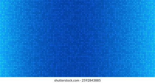 Abstract blue tech light geometric background. Abstract business tech futuristic circle pixel grid. Vector gradient backdrop.