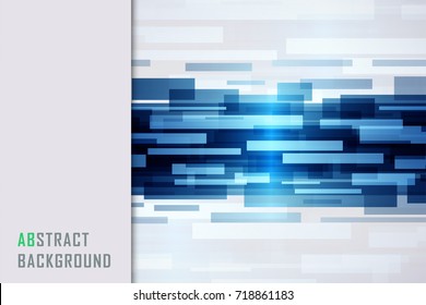 Abstract blue tech line corporate design background.