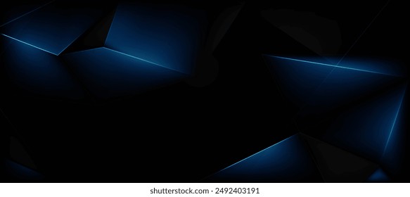 abstract blue tech product banner vector background, modern corporate concept. hi tech background