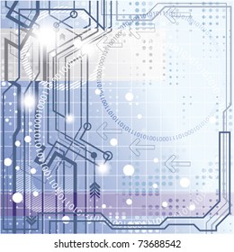 Abstract Blue Technology Background