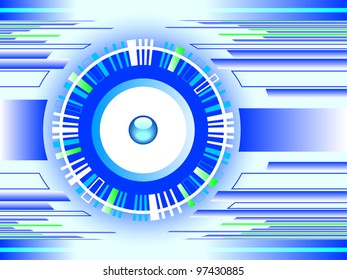 Abstract blue technology background