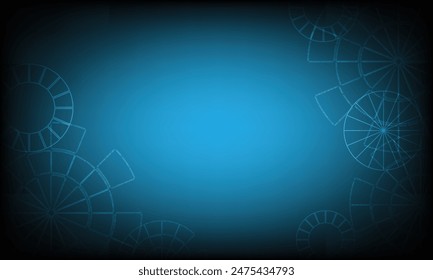 Abstract blue technology background with arrows, technology, energy, digital design, glowing lines, and a starry effect