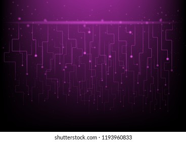Abstract blue technology background with circuit board system , Vector illustration
