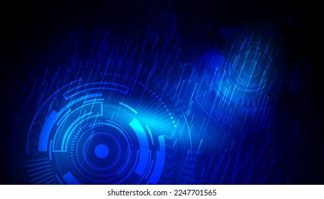 Abstract blue technology background design vector