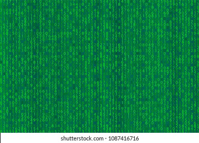 Abstract blue technology background. Element binary computer code.