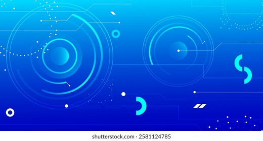 Abstract blue technology background. Eps10 vector