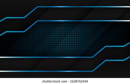 abstract blue technology background, modern futuristic wallpaper, solid texture with scratches, deep futuristic backgrounds, vector.
