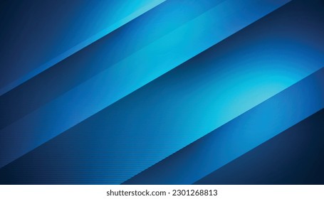 Abstract Blue Technology Background with Overlay Layer, Stripes Lines, Blue Light. Modern Speed Tech Background Concept. Vector Illustration