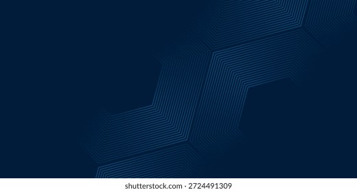 Fundo abstrato da tecnologia azul. Padrão de linhas de seta azul brilhante. Conceito tecnológico futurista. Terno para negócios, corporativos, site, apresentação, banner, capa, folheto