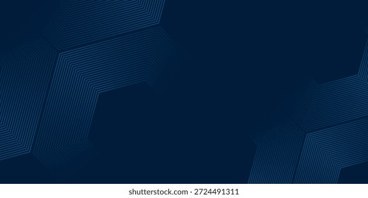 Abstract blue technology background. Shiny blue arrow lines pattern. Futuristic tech concept. Suit for business, corporate, website, presentation, banner, cover, flyer
