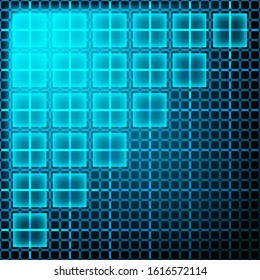 Abstract blue technology background with space for text.
