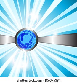 Abstract blue technology background. Vector eps10 illustration