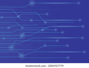 Abstract blue technology background vector