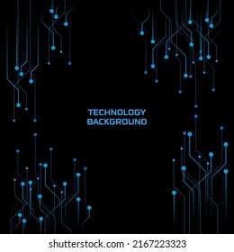 Abstract blue technology background,Futuristic technology style