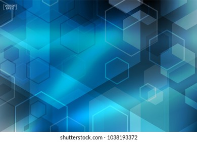 Abstract blue technology background.Vector illustration.