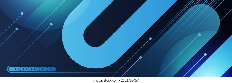 abstraktes Design für blaue Technologie
