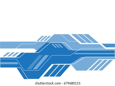 Abstract blue technology and blank space for text place design modern futuristic creative background vector illustration.