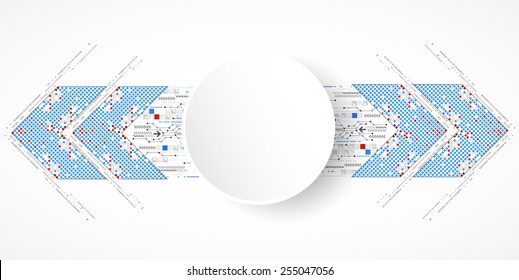 Abstract blue technology business background