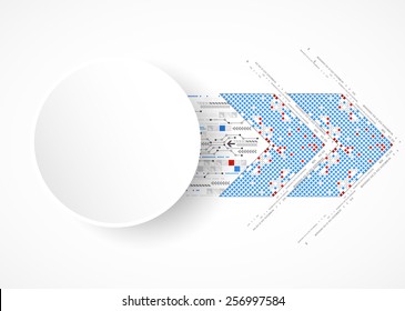 Abstract blue technology business background