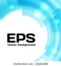 Abstract blue technology circle background for design