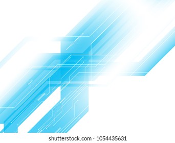 abstract blue technology communication concept vector background