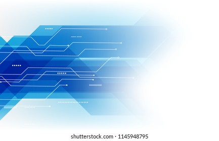 abstract blue technology communication concept vector background