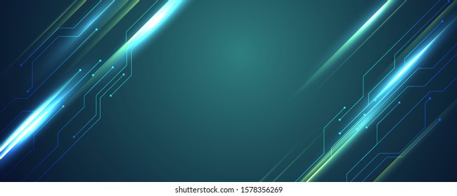 abstract blue technology communication concept vector background