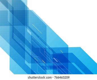 abstract blue technology communication concept vector background