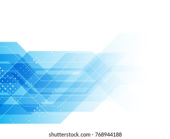 Abstract Blue Technology Communication Concept Vector Background