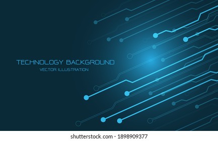 Abstract blue technology cyber circuit futuristic with blank space for text design modern vector background illustration.
