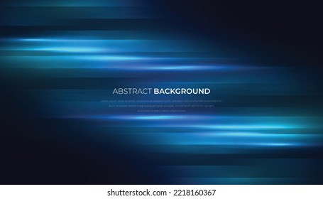Resumen Tecnología azul Fondo futurista con efecto de luz difusa. Ilustración vectorial