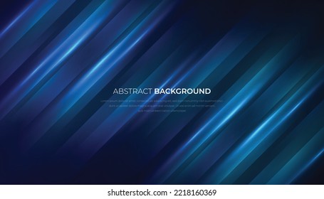 Resumen Tecnología azul Fondo futurista con efecto de luz difusa. Ilustración vectorial