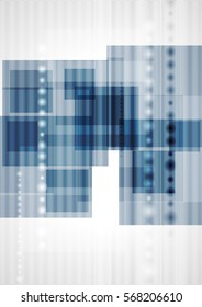 Abstract blue technology graphic design. Vector background