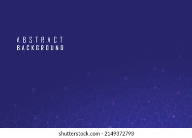 Abstract blue technology hexagon background