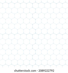 Resumen de la tecnología azul hexagón fondo blanco