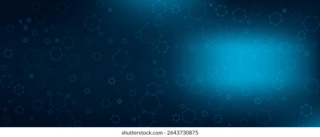 Abstract blue technology hexagonal background vector eps 10