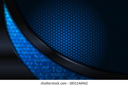 Abstract blue technology modern background design.