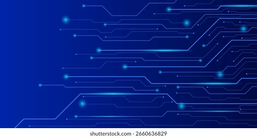 Circuito Abstractas del estilo de la tecnología azul, tecnología fresca y simple del fondo, conveniente para el Anuncio de fondo, la promoción, los anuncios, y la presentación