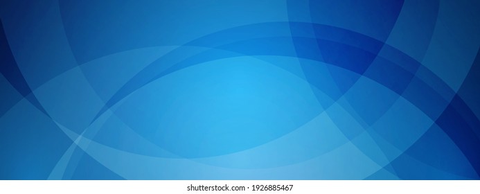 Abstract blue technology wave design, overlapping circle, digital network background, vector communication concept, blank space