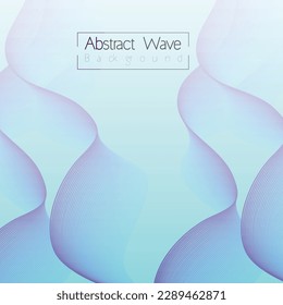 Abstraktes blaues Technologie-Wellendesign, digitaler Netzhintergrund, Vektorkommunikationskonzept, überlappender Kreis, Leerraum