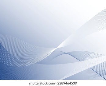 Resumen de diseño de onda de tecnología azul, fondo de red digital, concepto de comunicación vectorial, círculo superpuesto, espacio en blanco