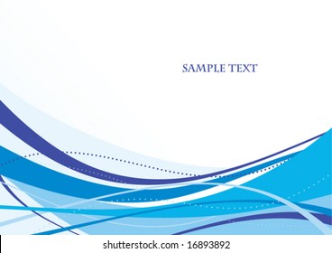 Abstract blue template