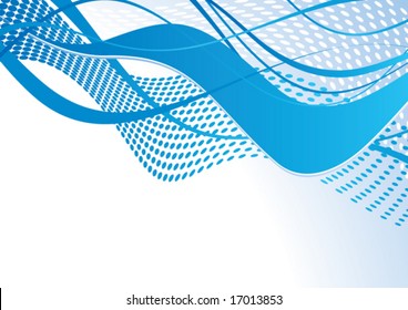 Abstract blue template