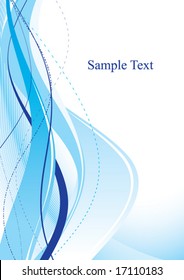 Abstract blue template