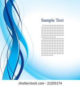 Abstract blue template