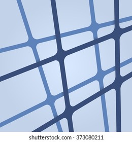 Abstract blue template background. Blue template backdrop with overlapping lines. Blue template pattern with intersecting stripes.